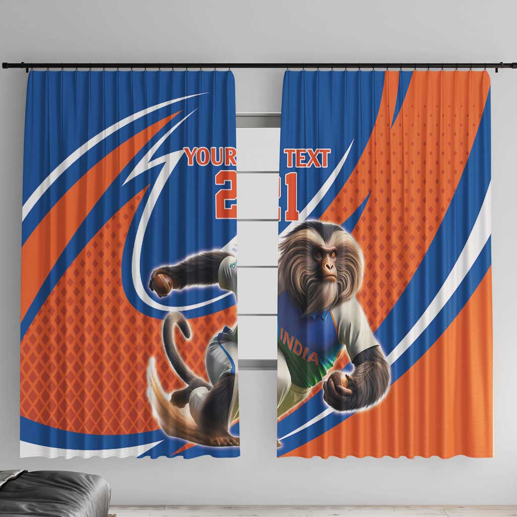 Indian Nilgiri Langur Cricket Custom Window Curtain Unique Pattern