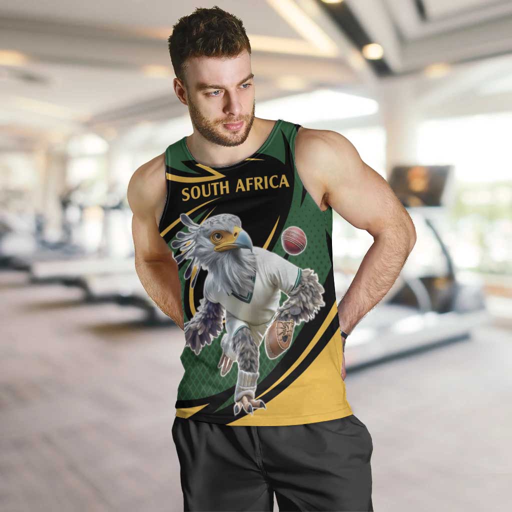 South African Secretary Bird Cricket Custom Men Tank Top Unique Pattern