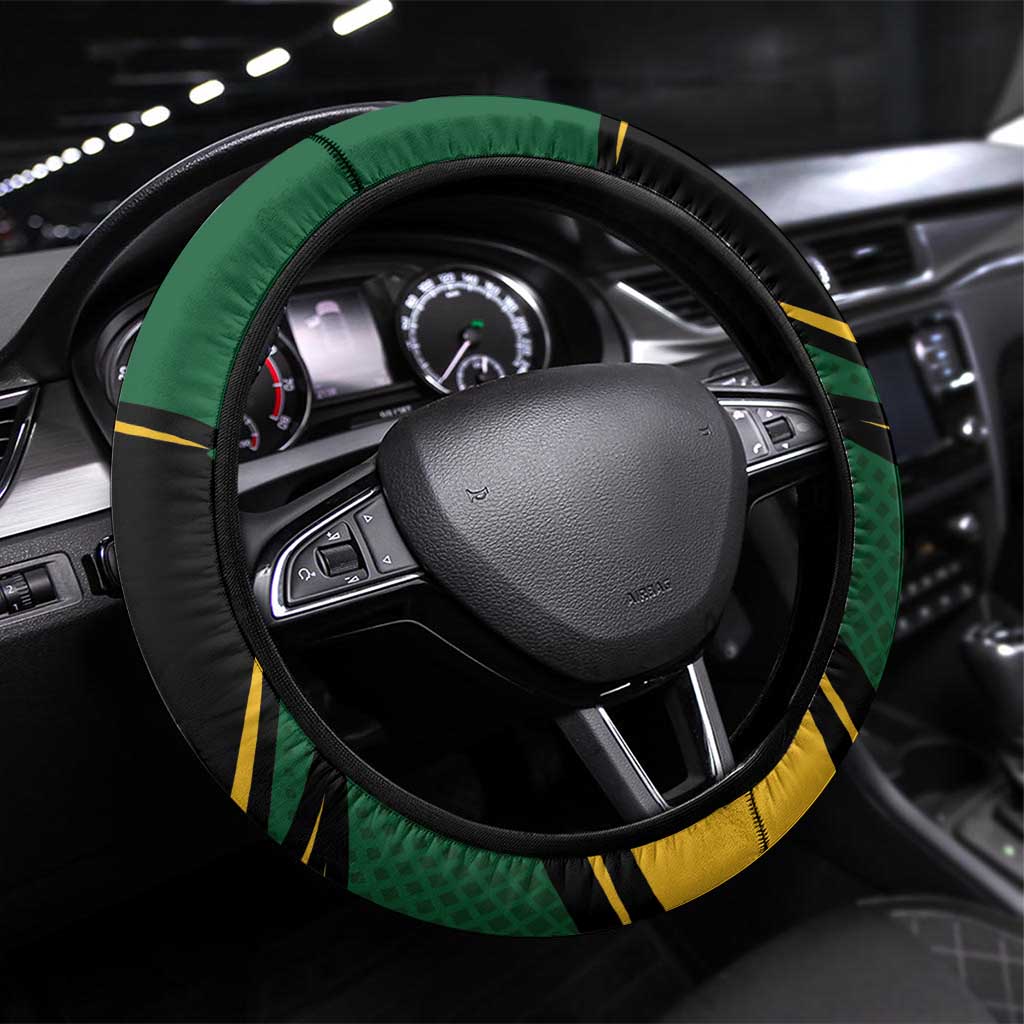 South African Secretary Bird Cricket Steering Wheel Cover Unique Pattern