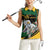 South African Secretary Bird Cricket Custom Women Sleeveless Polo Shirt Unique Pattern