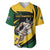 South African Springbok Cricket Custom Baseball Jersey Unique Pattern