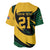 South African Springbok Cricket Custom Baseball Jersey Unique Pattern