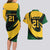 South African Springbok Cricket Custom Couples Matching Long Sleeve Bodycon Dress and Hawaiian Shirt Unique Pattern