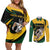 South African Springbok Cricket Custom Couples Matching Off Shoulder Short Dress and Long Sleeve Button Shirt Unique Pattern