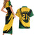 South African Springbok Cricket Custom Couples Matching Short Sleeve Bodycon Dress and Hawaiian Shirt Unique Pattern