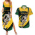 South African Springbok Cricket Custom Couples Matching Summer Maxi Dress and Hawaiian Shirt Unique Pattern