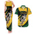 South African Springbok Cricket Custom Couples Matching Tank Maxi Dress and Hawaiian Shirt Unique Pattern