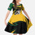 South African Springbok Cricket Custom Family Matching Long Sleeve Bodycon Dress and Hawaiian Shirt Unique Pattern