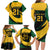 South African Springbok Cricket Custom Family Matching Long Sleeve Bodycon Dress and Hawaiian Shirt Unique Pattern