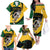 South African Springbok Cricket Custom Family Matching Off The Shoulder Long Sleeve Dress and Hawaiian Shirt Unique Pattern