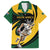 South African Springbok Cricket Custom Family Matching Off The Shoulder Long Sleeve Dress and Hawaiian Shirt Unique Pattern