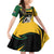 South African Springbok Cricket Custom Family Matching Off Shoulder Short Dress and Hawaiian Shirt Unique Pattern