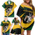 South African Springbok Cricket Custom Family Matching Off Shoulder Short Dress and Hawaiian Shirt Unique Pattern