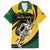 South African Springbok Cricket Custom Family Matching Off Shoulder Short Dress and Hawaiian Shirt Unique Pattern