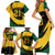 South African Springbok Cricket Custom Family Matching Short Sleeve Bodycon Dress and Hawaiian Shirt Unique Pattern