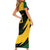 South African Springbok Cricket Custom Family Matching Short Sleeve Bodycon Dress and Hawaiian Shirt Unique Pattern