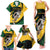 South African Springbok Cricket Custom Family Matching Tank Maxi Dress and Hawaiian Shirt Unique Pattern