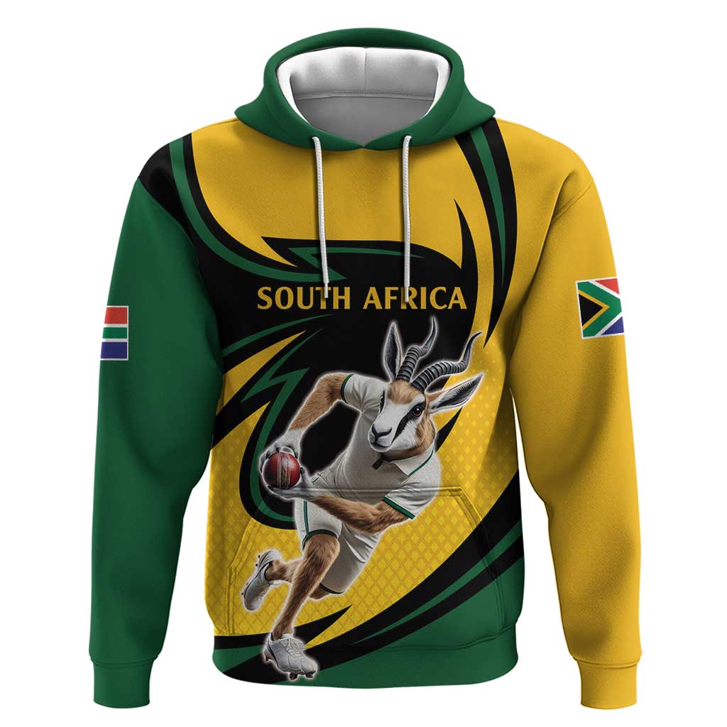 South African Springbok Cricket Custom Hoodie Unique Pattern