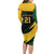 South African Springbok Cricket Custom Long Sleeve Bodycon Dress Unique Pattern