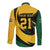 South African Springbok Cricket Custom Long Sleeve Button Shirt Unique Pattern