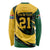 South African Springbok Cricket Custom Long Sleeve Shirt Unique Pattern