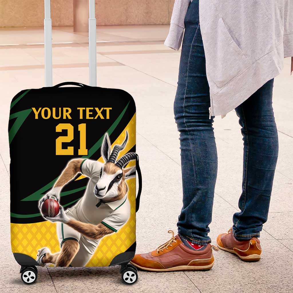 South African Springbok Cricket Custom Luggage Cover Unique Pattern