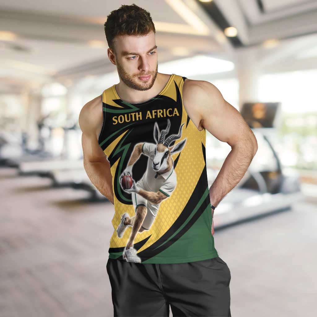 South African Springbok Cricket Custom Men Tank Top Unique Pattern