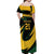 South African Springbok Cricket Custom Off Shoulder Maxi Dress Unique Pattern