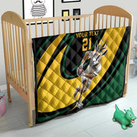 South African Springbok Cricket Custom Quilt Unique Pattern