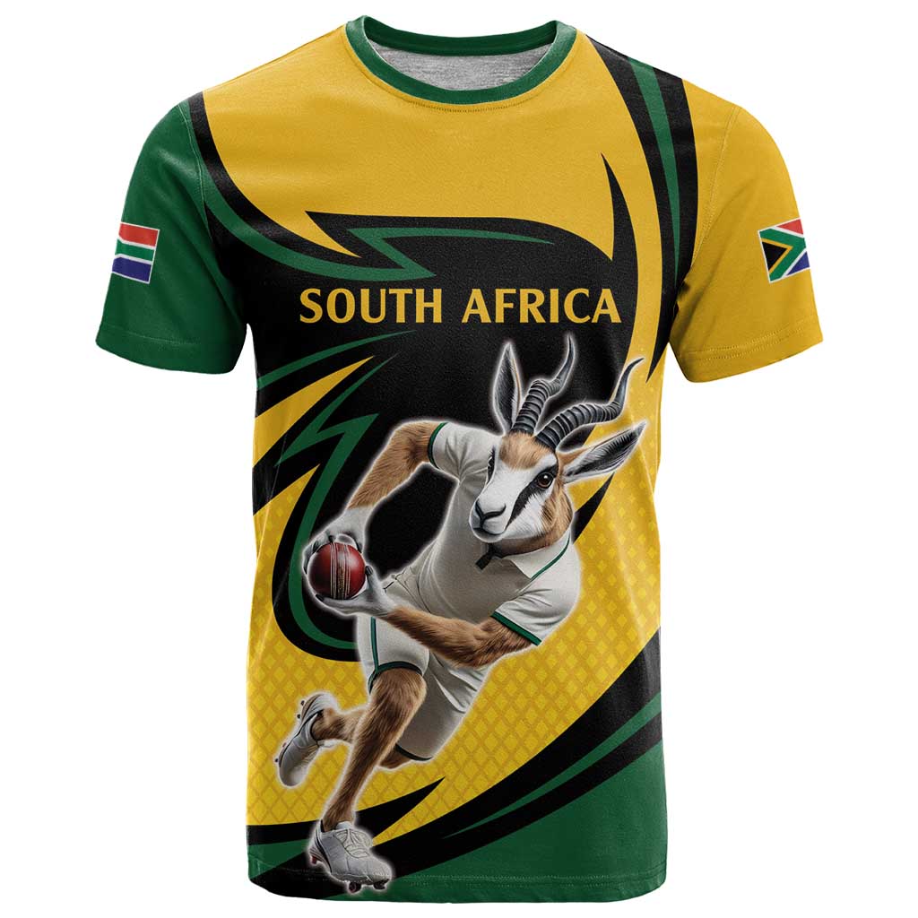 South African Springbok Cricket Custom T Shirt Unique Pattern