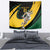 South African Springbok Cricket Custom Tapestry Unique Pattern