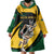 South African Springbok Cricket Custom Wearable Blanket Hoodie Unique Pattern