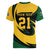 South African Springbok Cricket Custom Women V-Neck T-Shirt Unique Pattern