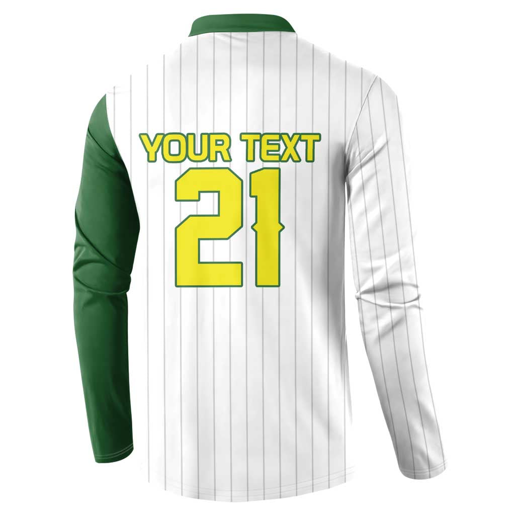 Custom Dripping Baseball Australia Button Sweatshirt