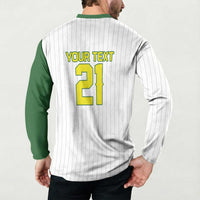 Custom Dripping Baseball Australia Button Sweatshirt