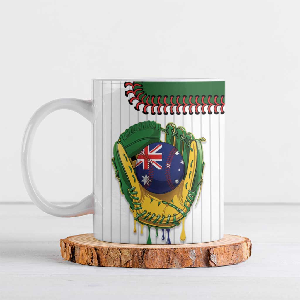 Custom Dripping Baseball Australia Ceramic Mug