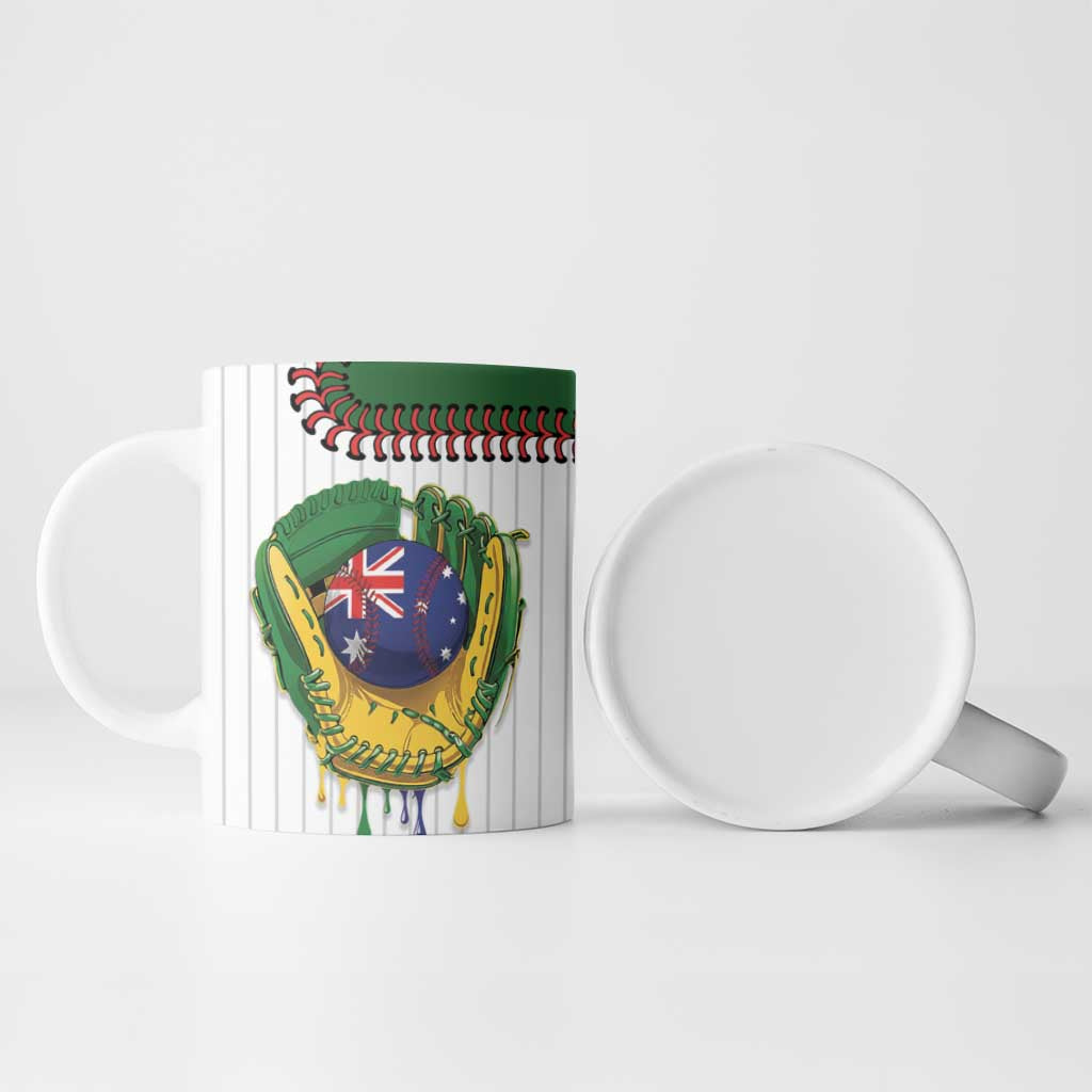 Custom Dripping Baseball Australia Ceramic Mug