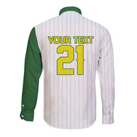 Custom Dripping Baseball Australia Long Sleeve Button Shirt