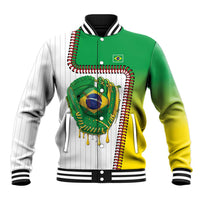 Custom Dripping Baseball Brazil Baseball Jacket