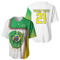 Custom Dripping Baseball Brazil Baseball Jersey