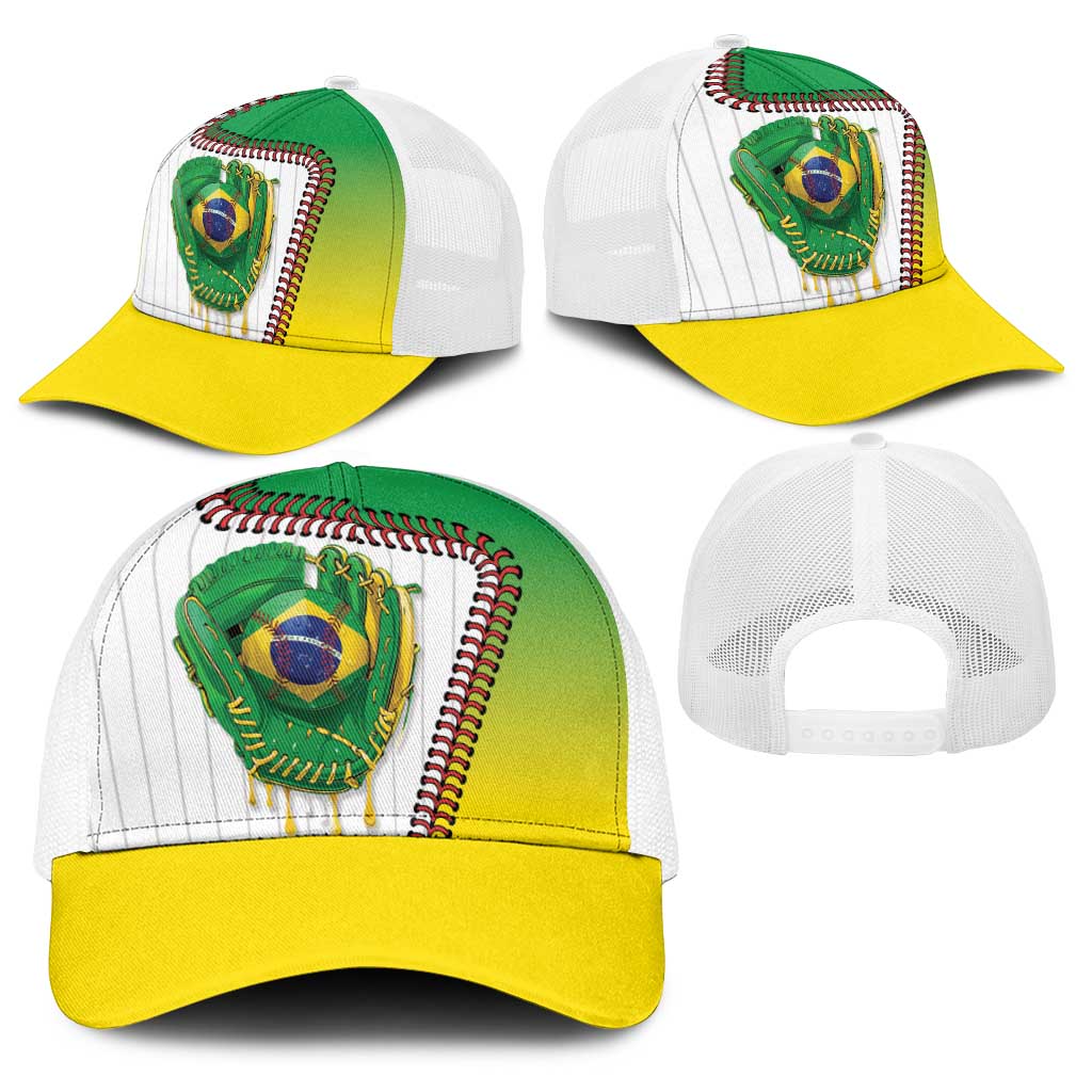 Dripping Baseball Brazil Baseball Net Cap