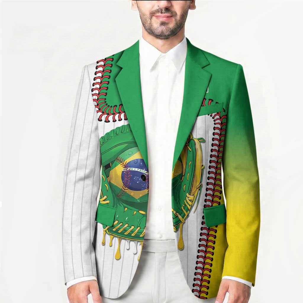 Custom Dripping Baseball Brazil Blazer