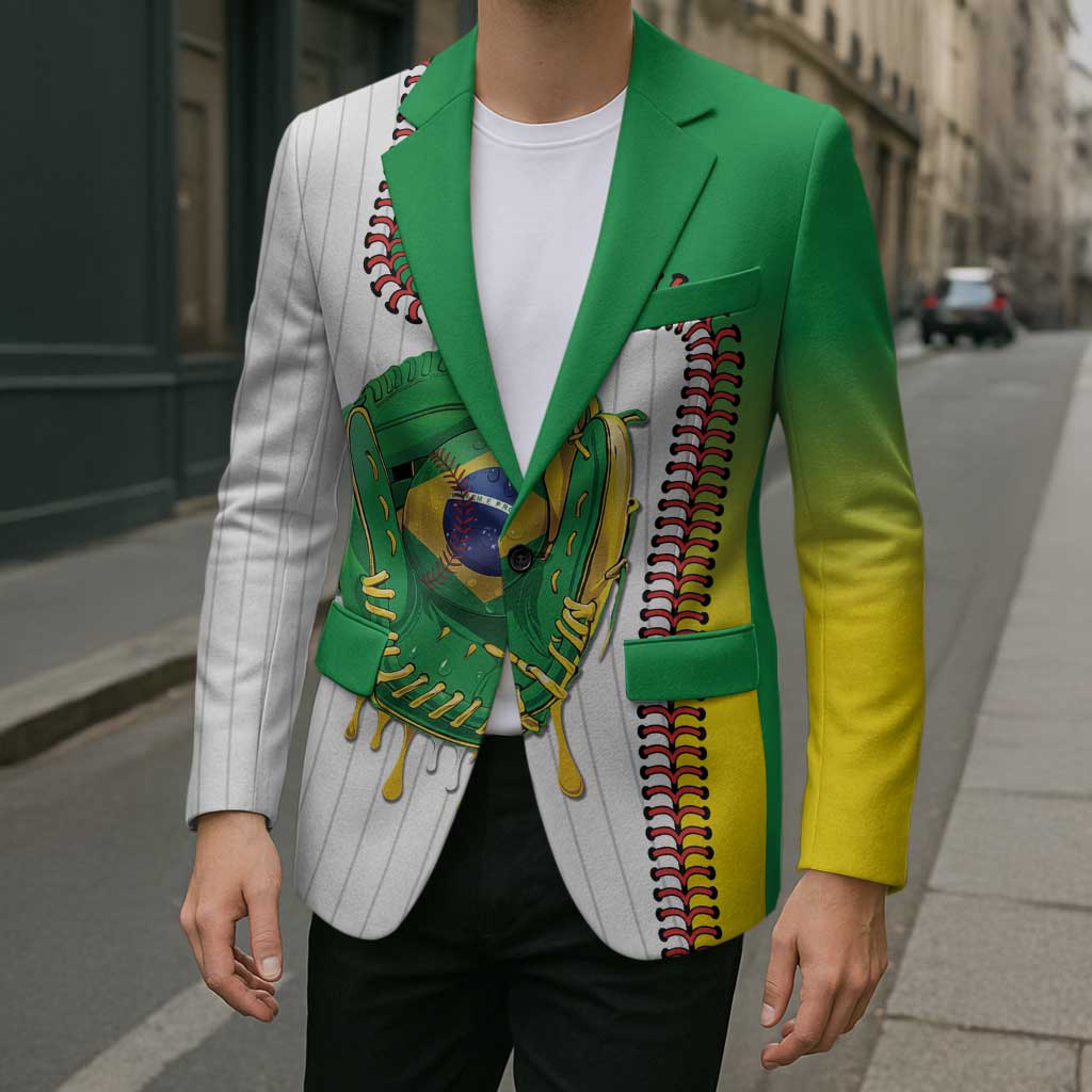 Custom Dripping Baseball Brazil Blazer