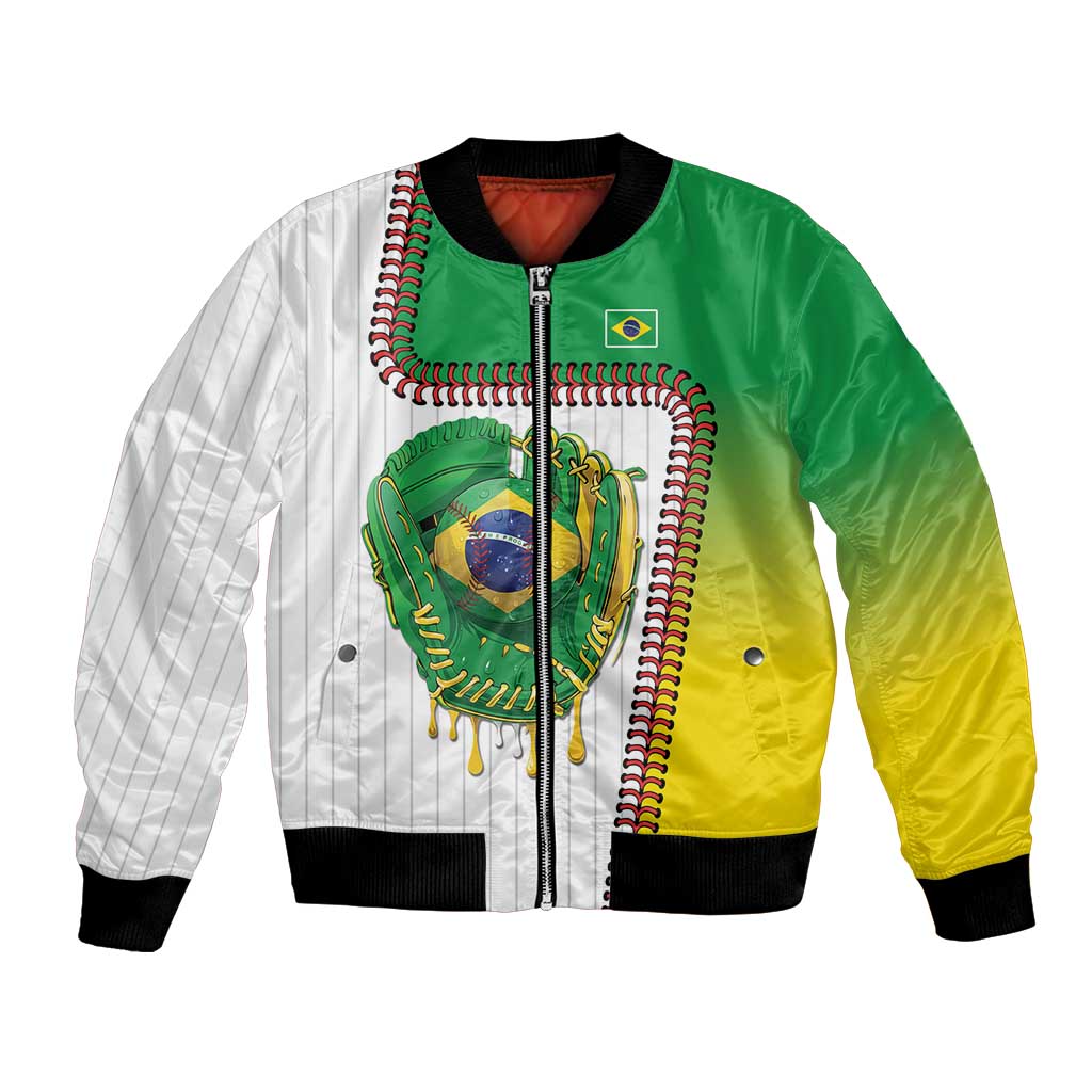 Custom Dripping Baseball Brazil Bomber Jacket