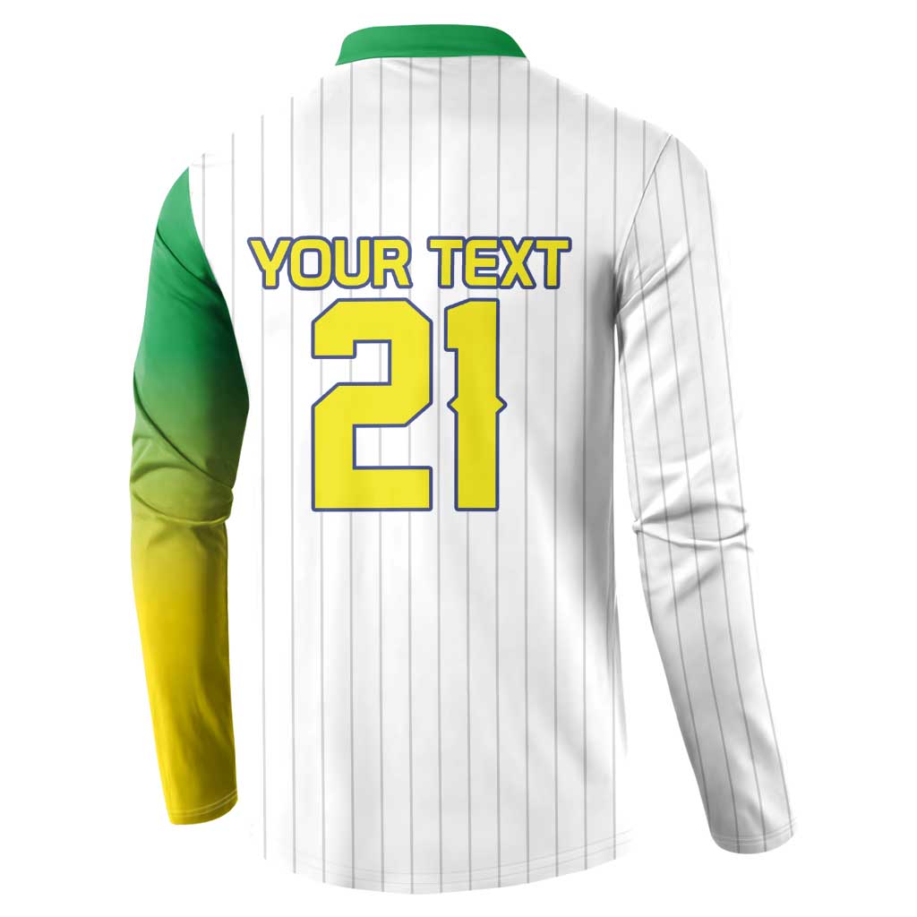 Custom Dripping Baseball Brazil Button Sweatshirt