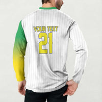 Custom Dripping Baseball Brazil Button Sweatshirt