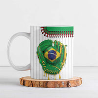 Custom Dripping Baseball Brazil Ceramic Mug