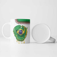 Custom Dripping Baseball Brazil Ceramic Mug