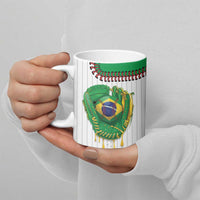 Custom Dripping Baseball Brazil Ceramic Mug