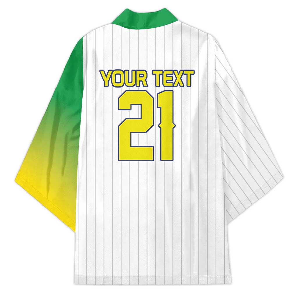 Custom Dripping Baseball Brazil Kimono